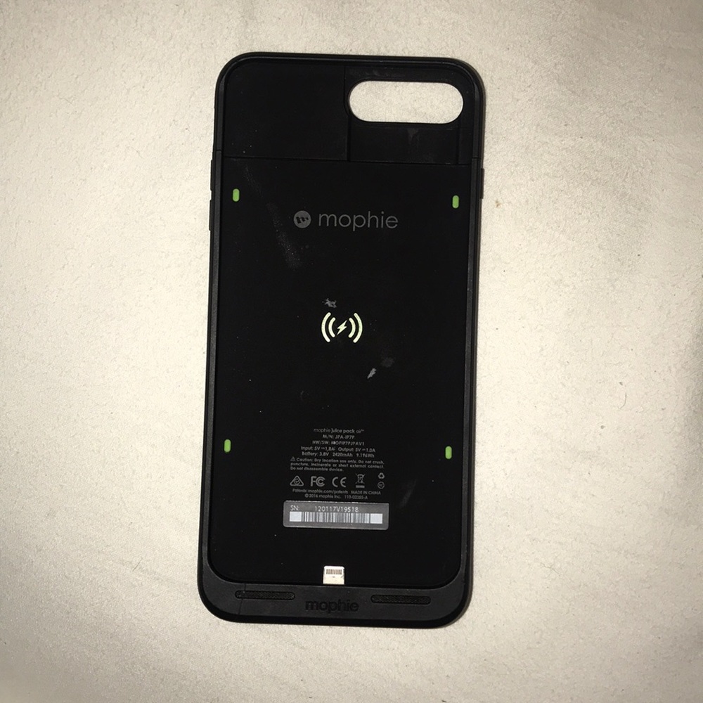 Black Mophie Case for Iphone 7 Plus